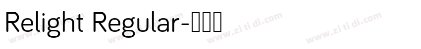 Relight Regular字体转换